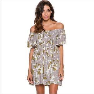 Free People floral off the shoulder Louise dress